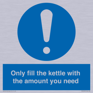 Only fill the kettle with the amount you need